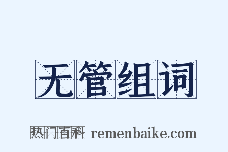 无管组词是什么意思的图片